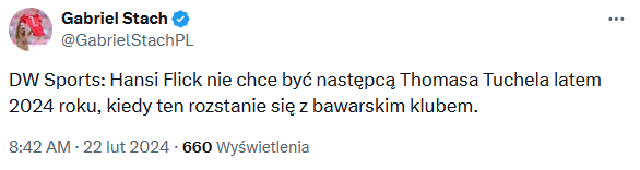 Hansi Flick ZDECYDOWAŁ! To tam chce pracować od lata 2024!