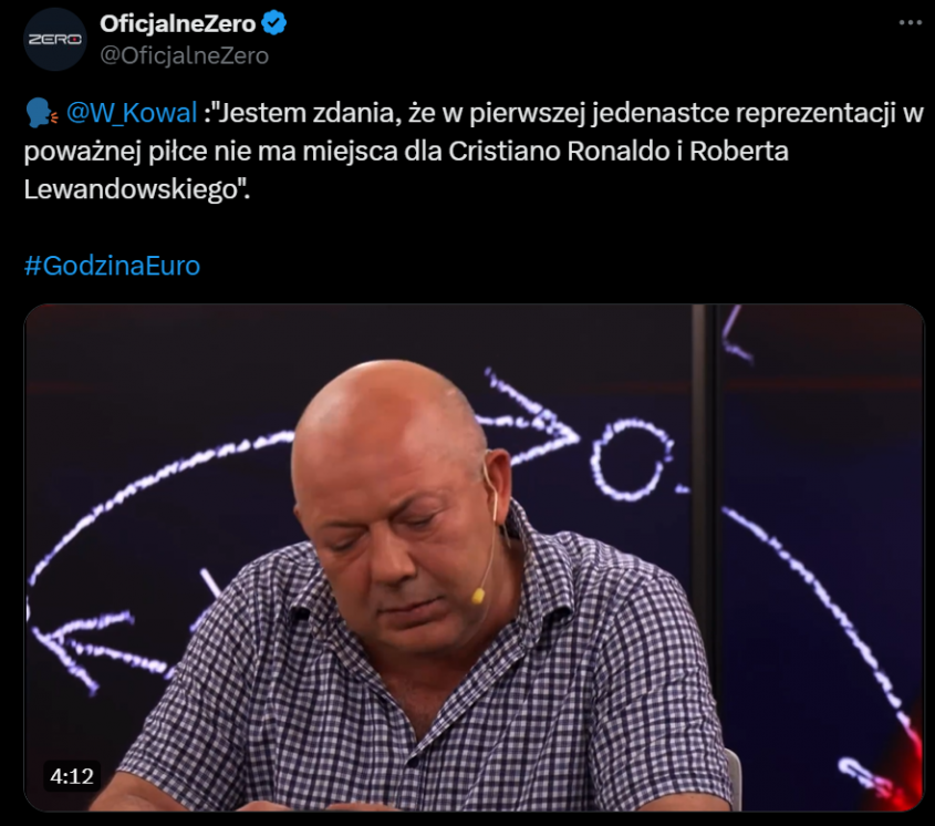 Kowal OSTRO o grze Lewego z Cristiano Ronaldo w kadrze O.o