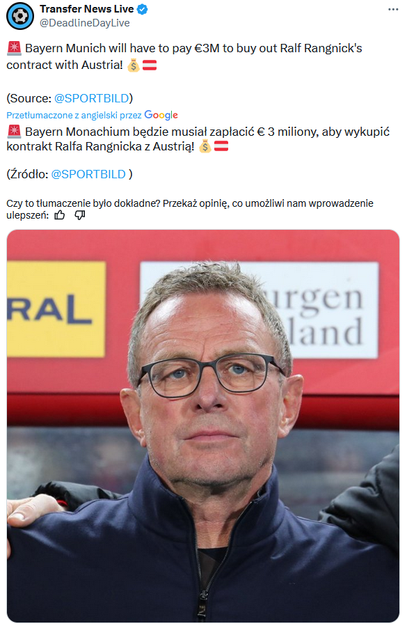 Wiadomo ile Bayern ZAPŁACI za Ralfa Ragnicka O.o