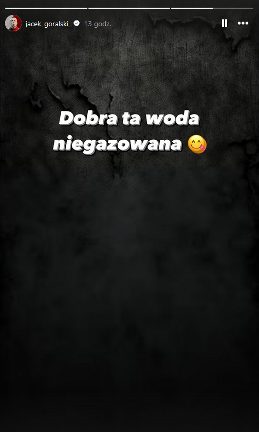 STORIES Jacka Góralskiego po ostatnim filmiku z piciem alkoholu...