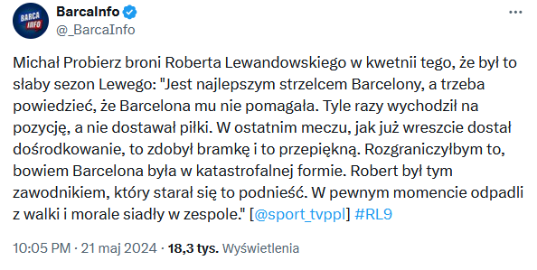 W taki sposób Michał Probierz BRONI Roberta Lewandowskiego!