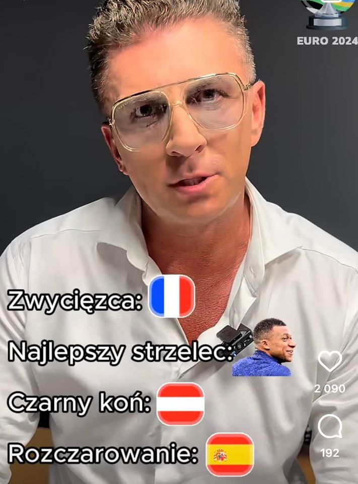 Tak Mateusz Borek TYPOWAŁ EURO 2024 xD