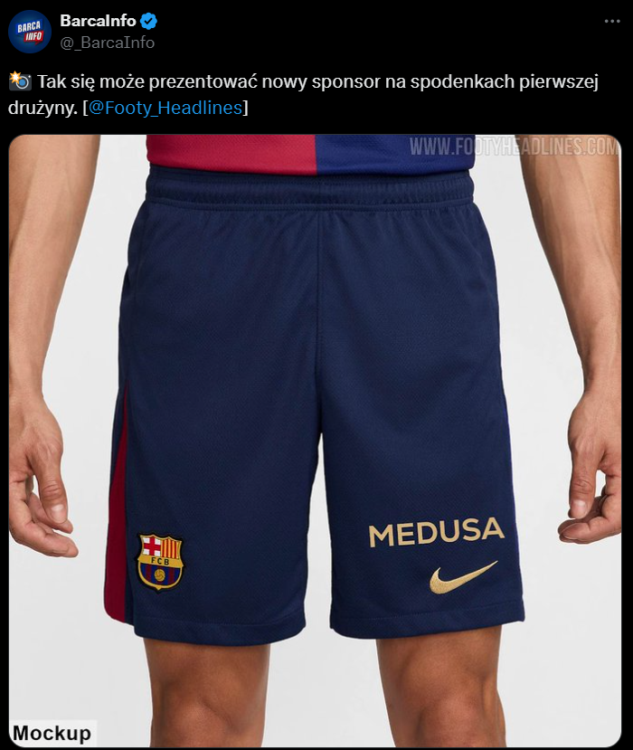 NOWY SPONSOR na spodenkach FC Barcelony!