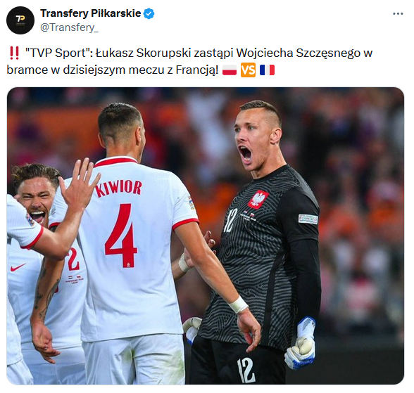 Oto BRAMKARZ reprezentacji Polski na mecz z Francją!