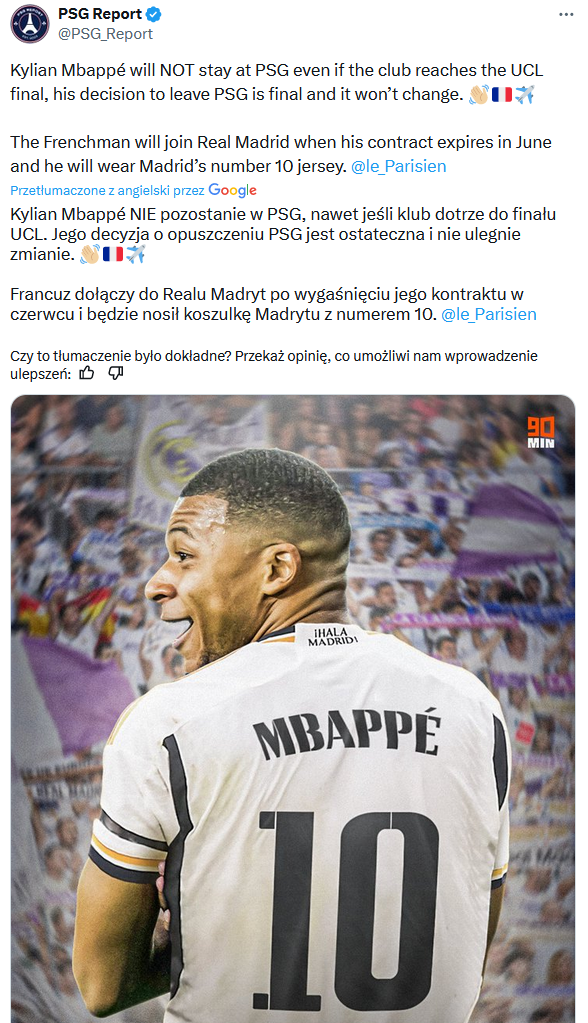 Oto NUMER Kyliana Mbappe w Realu Madryt!