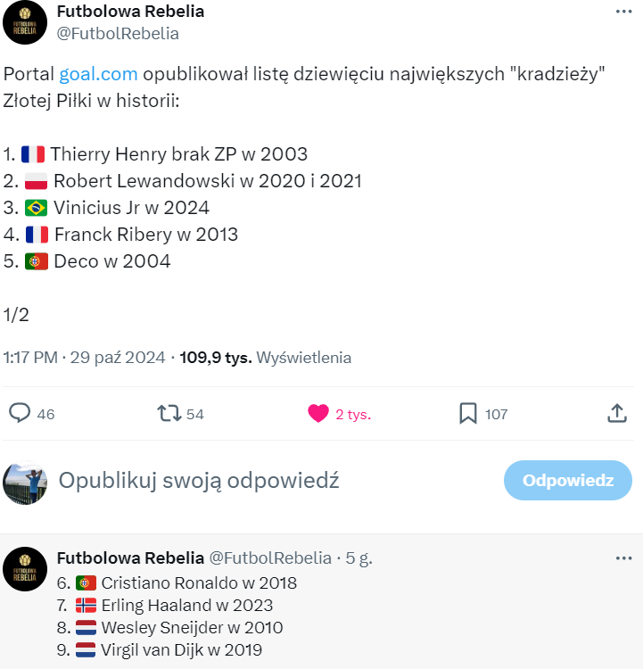 TOP 9 największych KRADZIEŻY w historii Złotej Piłki!