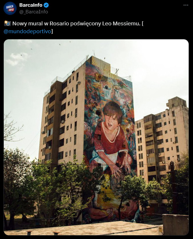 Nowy MURAL na cześć Leo Messiego w Argentynie! Wow!