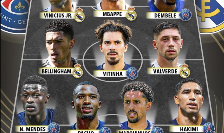 ŁĄCZONA XI Realu i PSG przed półfinałem KMŚ :D