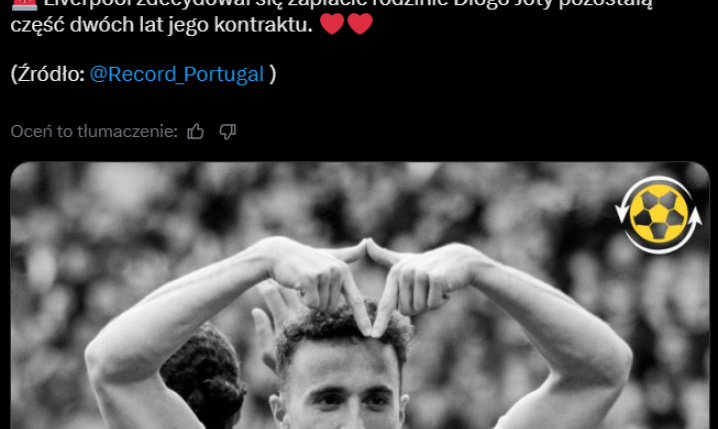 OGROMNY GEST Liverpoolu wobec rodziny Diogo Joty!