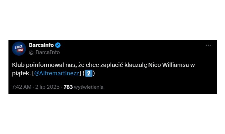HIT! Wtedy Barca ma WPŁACIĆ KLAUZULĘ za Nico Williamsa!