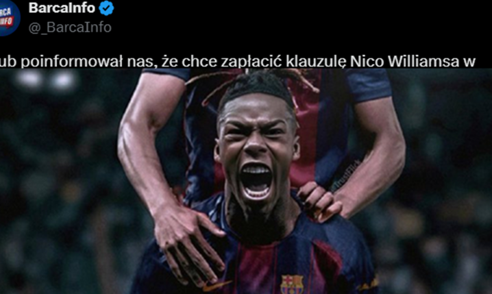 HIT! Wtedy Barca ma WPŁACIĆ KLAUZULĘ za Nico Williamsa!