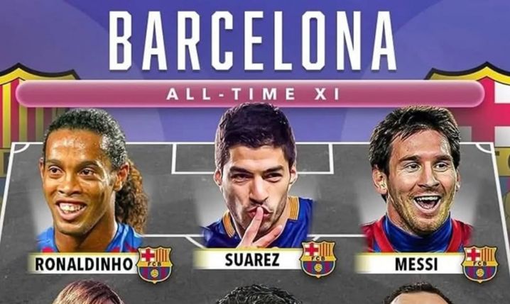 Oto wybrana przez Score90 NAJLEPSZA XI w historii Barcelona :D