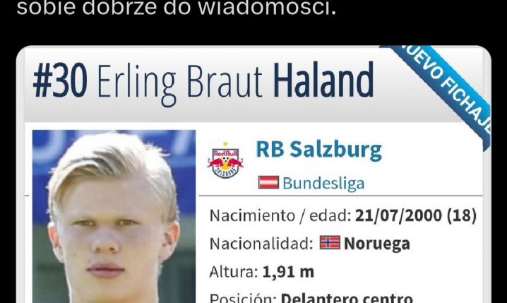 WPIS KIBICA Realu Betis nt. Erlinga Haalanda z 2019 roku XD