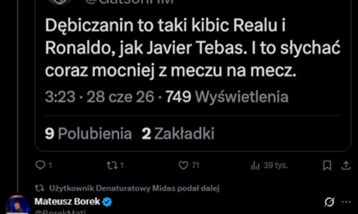 Mateusz Borek WYJAŚNIA słynnego kibica Realu XD
