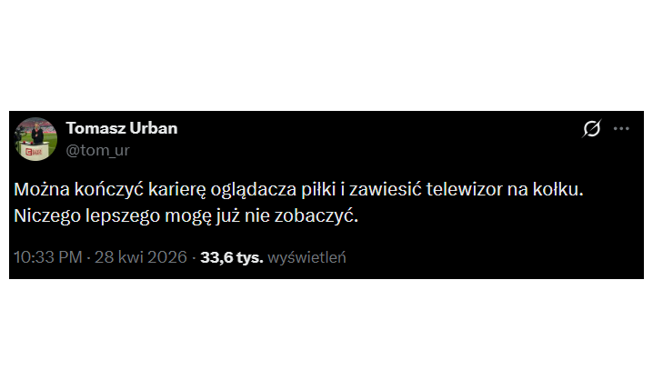 Tak Tomasz Urban SKOMENTOWAŁ mecz Bayern - PSG xD
