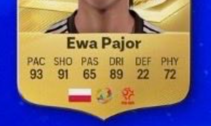 Tak na GRAFIKACH PROMOCYJNYCH wygląda EWA PAJOR na swojej karcie w EA FC 27 xD