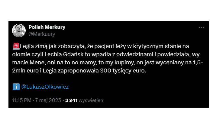HIT! Tyle Legia zimą zaproponowała za GWIAZDĘ Lechii Gdańsk xD