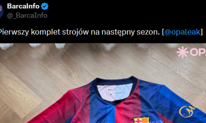 Tak w przyszłym sezonie ma wyglądać NOWA KOSZULKA Barcelony