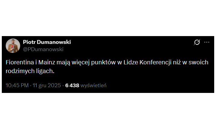 KOMICZNA sytuacja Mainz i Fiorentiny! W LK mają WIĘCEJ  punktów niż... xD