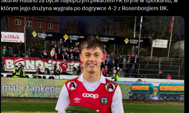 Oto NAGRODA dla MVP w Pucharze Norwegii xD
