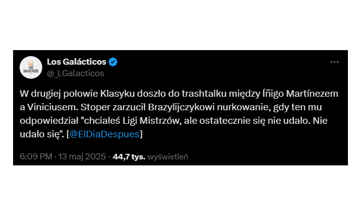 ODPOWIEDŹ Viniciusa na zaczepki Inigo Martineza podczas El Clasico :D
