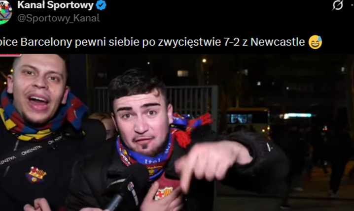 SŁOWA kibiców Barcelony po meczu z Newcastle xD