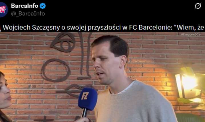 SŁOWA Wojciecha Szczęsnego nt. jego PRZYSZŁOŚCI w Barcelonie...