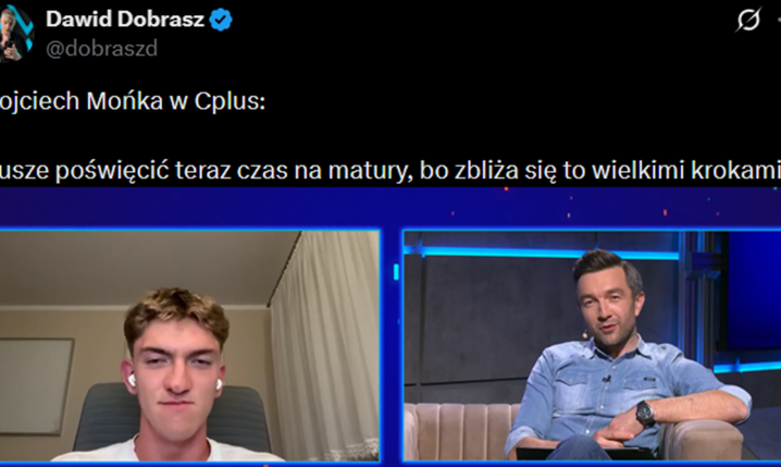 Wojciech Mońka nt. MATUR i telefonu, który otrzymał tuż przed połączeniem z C+ xD