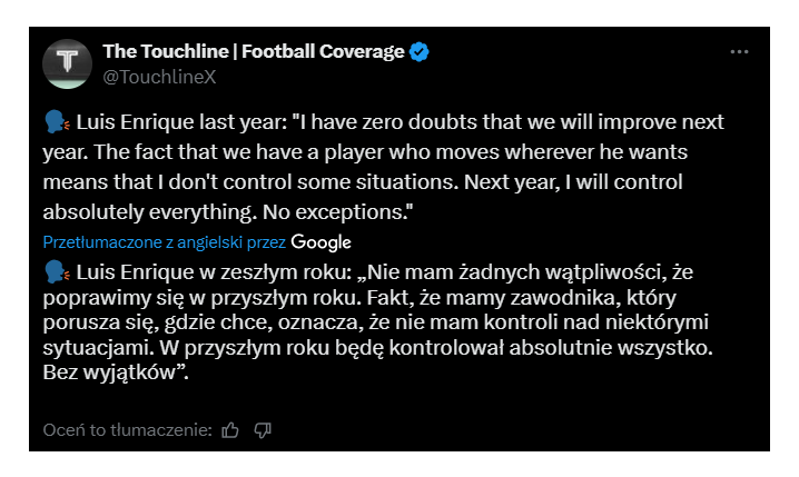 SŁOWA Luisa Enrique nt. Mbappe z czasów, kiedy on był jeszcze w PSG xD