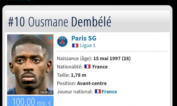 Tyle teraz wynosi WARTOŚĆ RYNKOWA Ousmane'a Dembele na Transfermarkt!