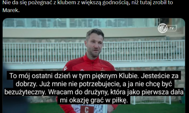 Tak Marek Hanousek POŻEGNAŁ SIĘ z Widzewem!