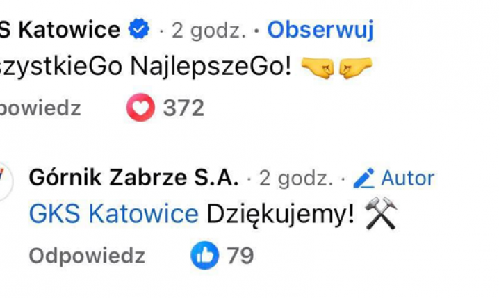Dzień po ''ZAKOŃCZENIU ZGODY'' tak ze sobą ''rozmawiają'' profile Górnika i GKS-u :D