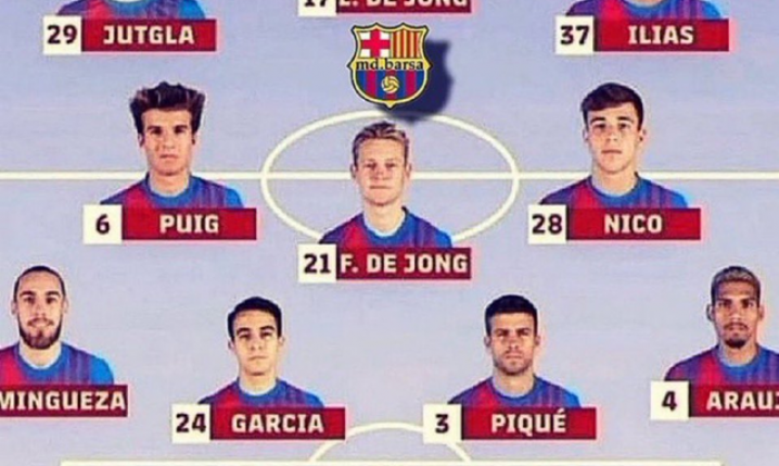 Tak jeszcze niedawno potrafił wyglądać WYJŚCIOWY SKŁAD Barcelony xD