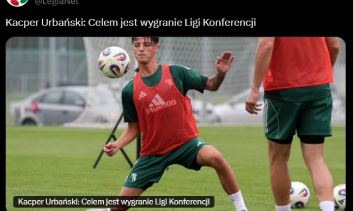 CEL Legii na Ligę Konferencji według Kacpra Urbańskiego!