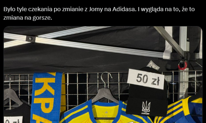 HIT! Tyle KOSZTOWAŁY KOSZULKI reprezentacji Ukrainy, które można było kupić pod stadionem Legii!
