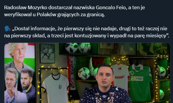 HlT! Takie propozycje transferowe dostał trener Legii Warszawa... XD