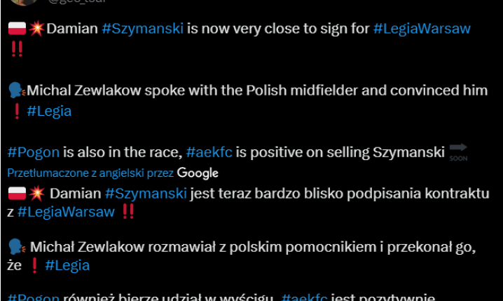 Jednak nie Pogoń! Damian Szymański WRACA do Ekstraklasy i zagra w...