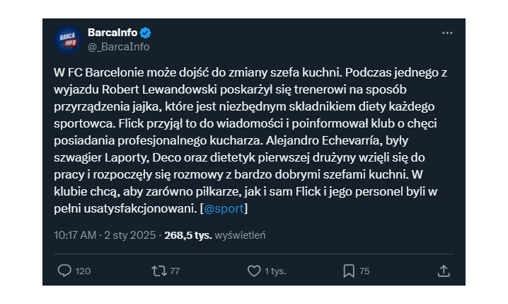 Kolejna zmiana w Barcelonie! Poskarżył się Lewandowski...