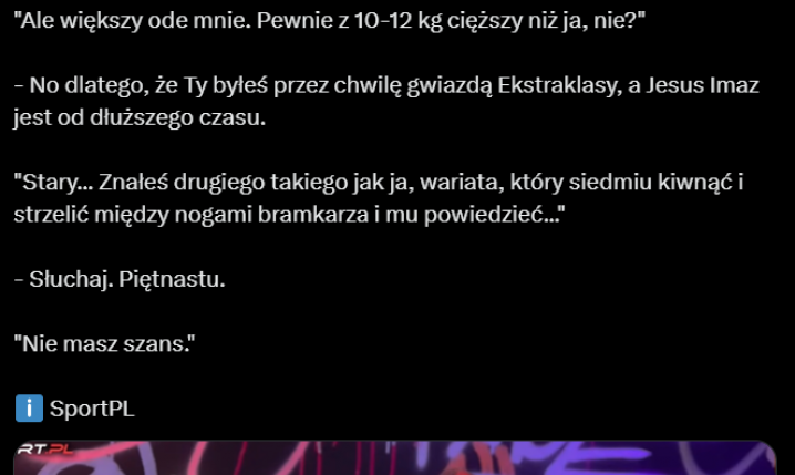 DIALOG z udziałem Jakuba Koseckiego nt. JEGO UMIEJĘTNOŚCI i WARUNKÓW WIZYCZNYCH xD