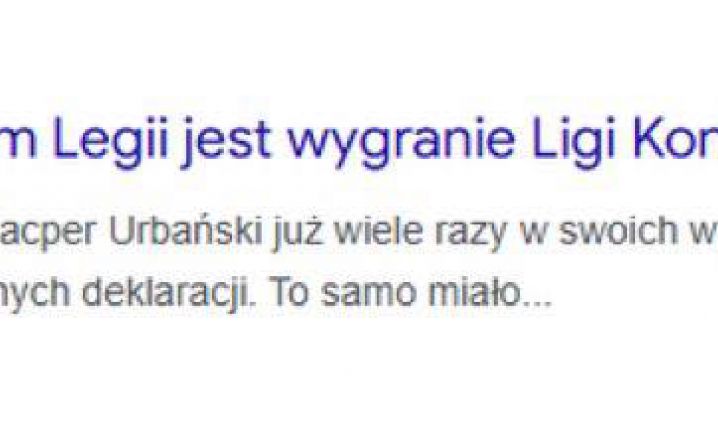 Kacper Urbański przed sezonem mówił, że CELEM LEGII JEST... xD