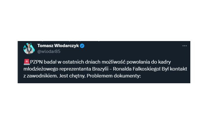 PZPN chce ściągnąć do Polskiej kadry młodzieżowego reprezentanta Brazylii!