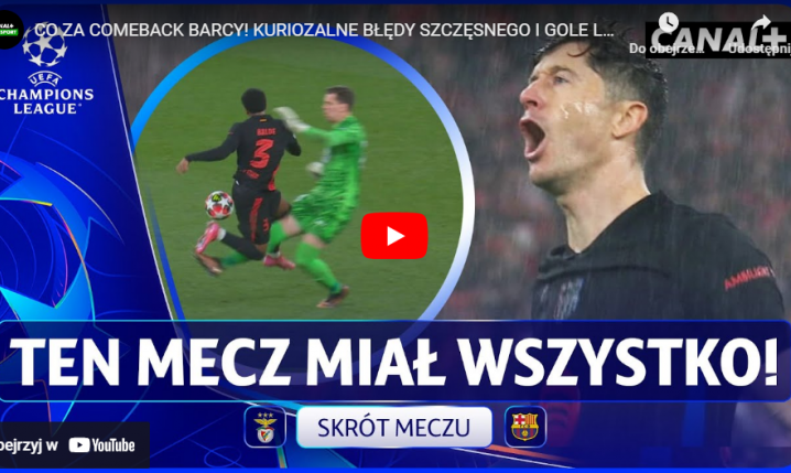 Benfica 4-5 Barcelona [VIDEO SKRÓT MECZU]