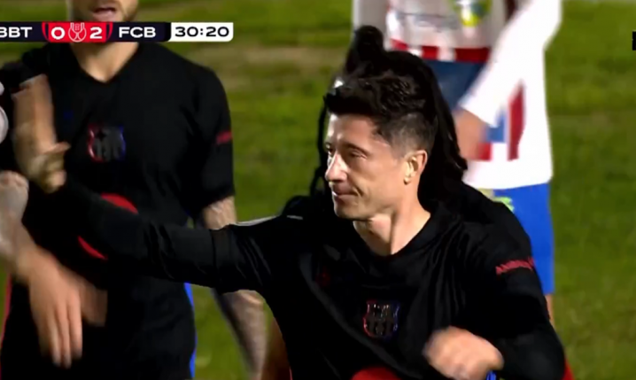 Pierwszy gol Lewandowskiego w 2025 roku! [VIDEO]