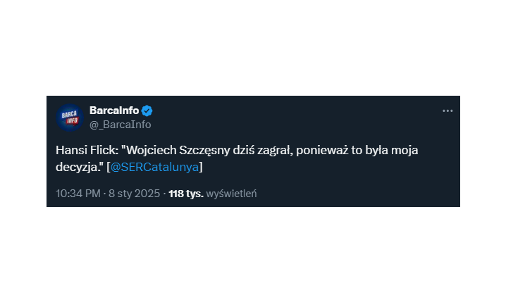 Hansi Flick o tym, dlaczego postawił na Wojtka Szczęsnego... :D