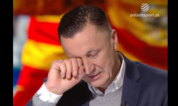 Tomasz Hajto ''PŁACZE'' w studiu Ligi Konferencji... xD [VIDEO]