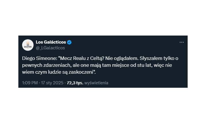 MOCNE SŁOWA Diego Simeone po kontrowersjach w meczu Realu z Celtą!