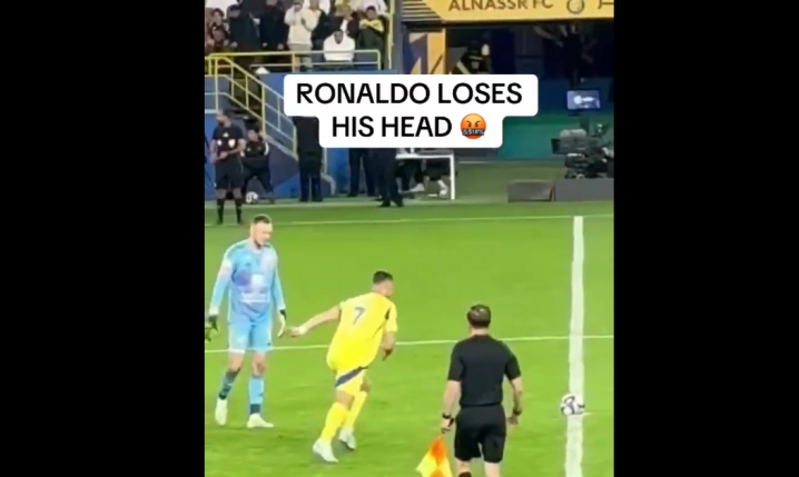 ZŁOŚĆ Cristiano Ronaldo po tym jak Duran dostał czerwo przy wyniku 2-3 [VIDEO]