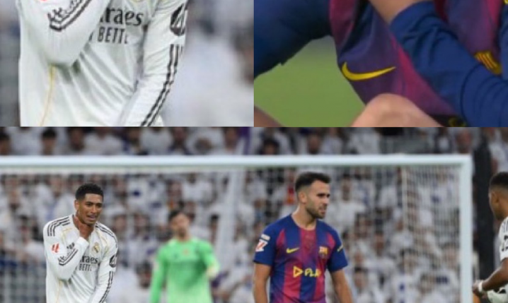 GEST Bellinghama w stronę Pedriego podczas El Clasico xD
