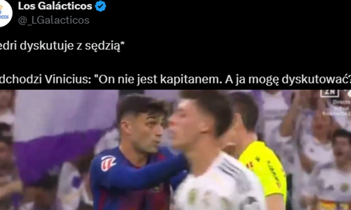 Pedri DYSKTUJE z sędzią, podchodzi Vinicius i...