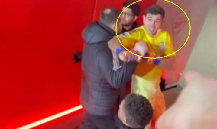 SPIĘCIE Emiliano Martineza z kibicem po PORAŻCE z Arsenalem [VIDEO]